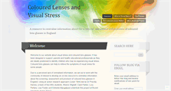 Desktop Screenshot of colouredlensesandvisualstress.com
